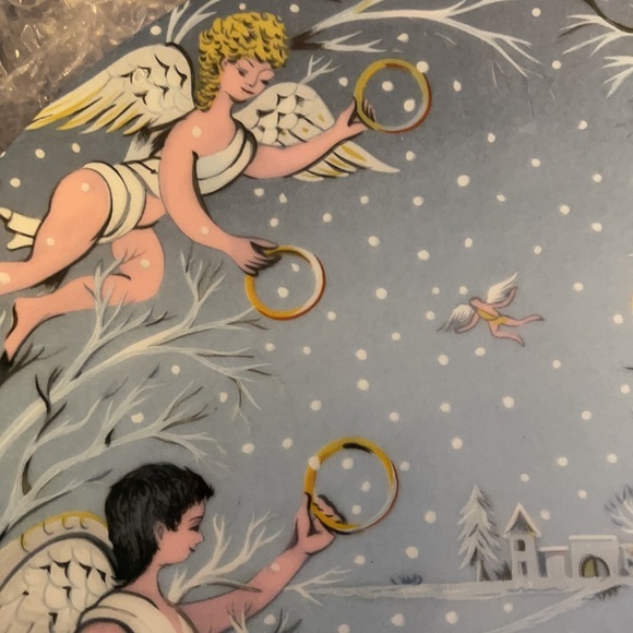 VINTAGE HAVILAND 12 Days Of Christmas Series Plate #5! 5 Gold Rings! 1974 - Picture 2 of 7